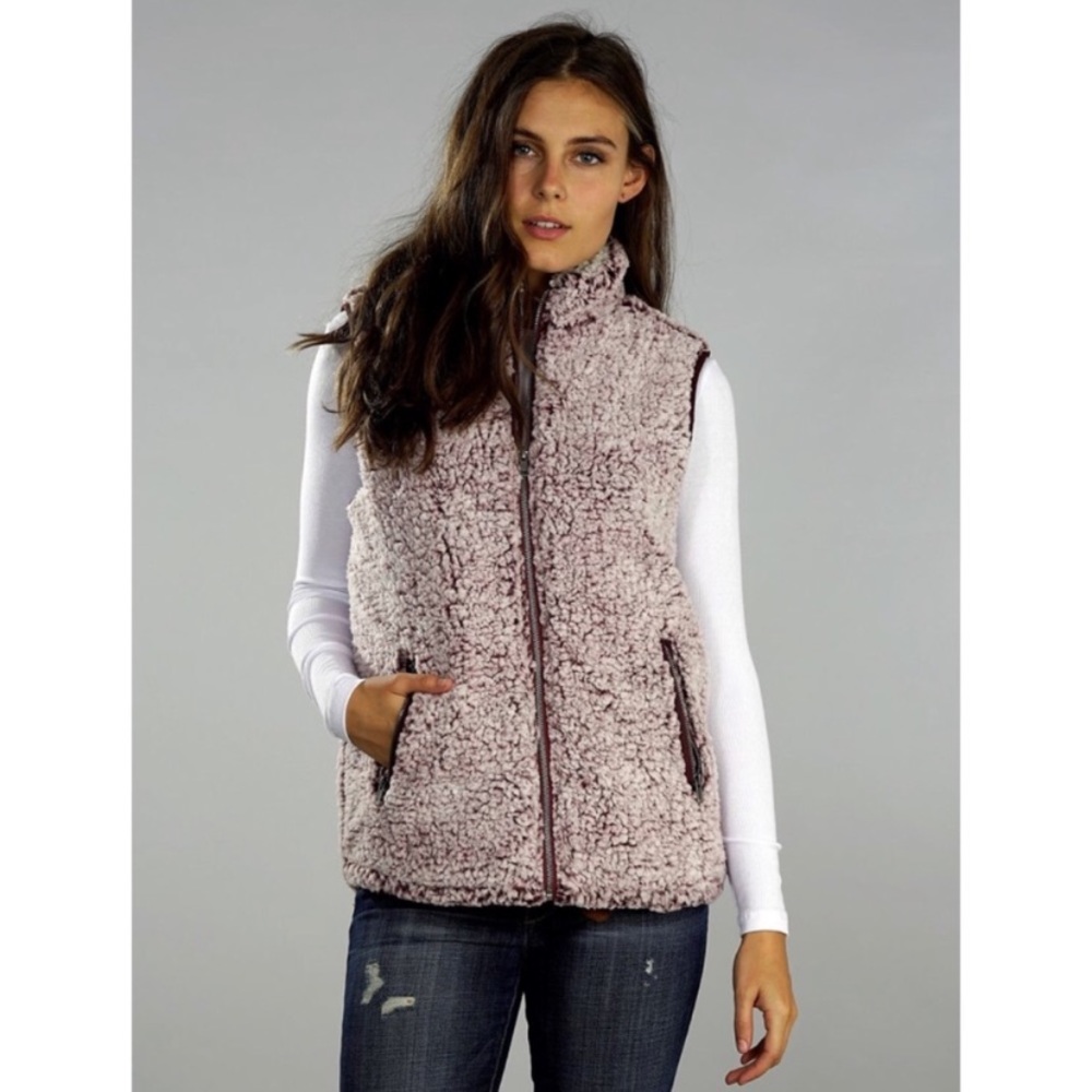 Needle & Thread Pink Fleece Vest